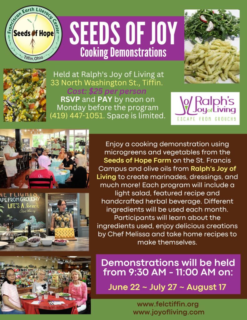 Seeds of Joy Cooking Demonstrations