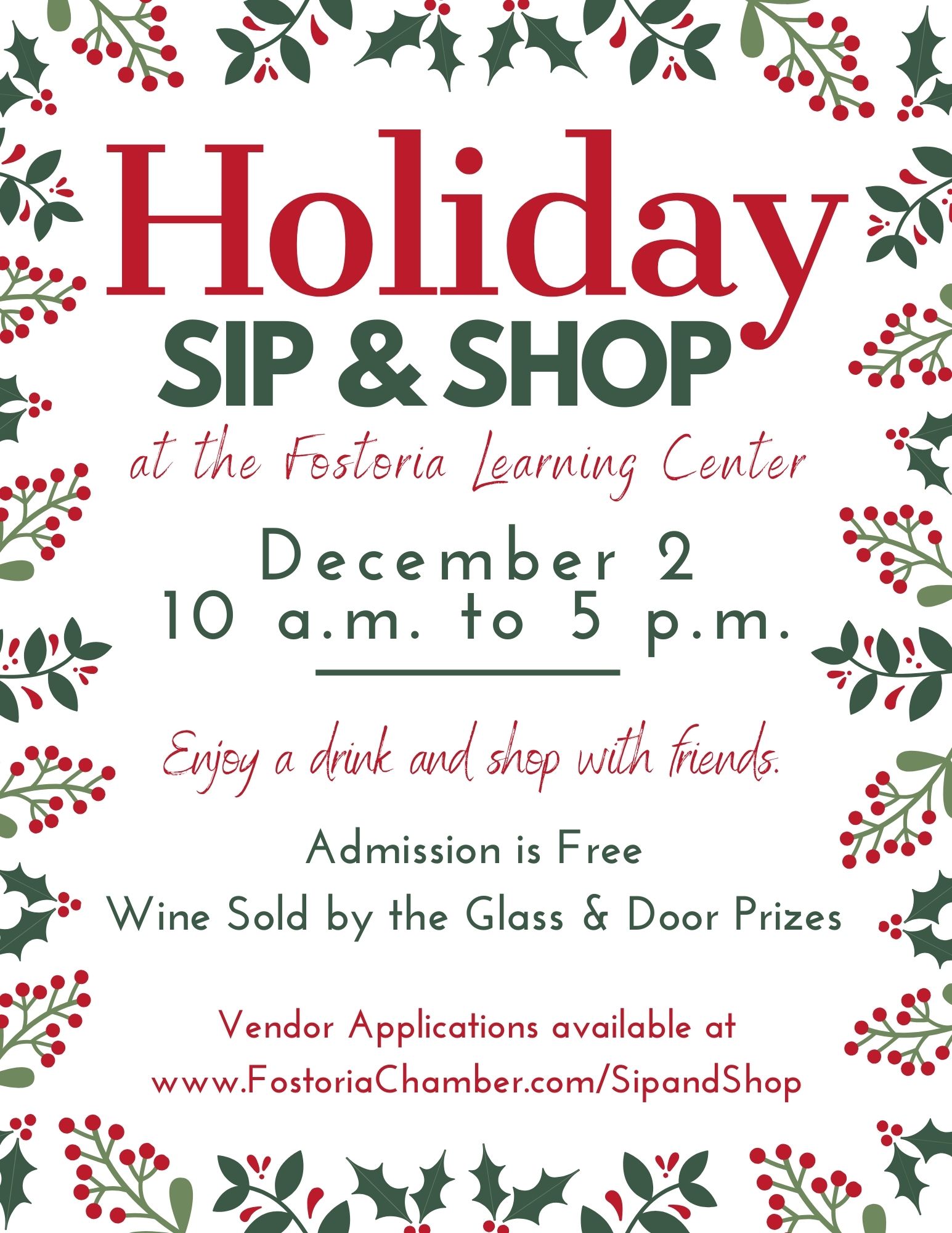 Holiday Sip & Shop