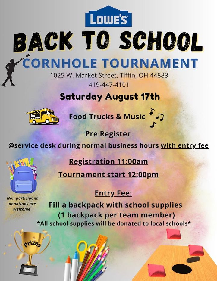 Lowe's Back-To-School Cornhole Tournament