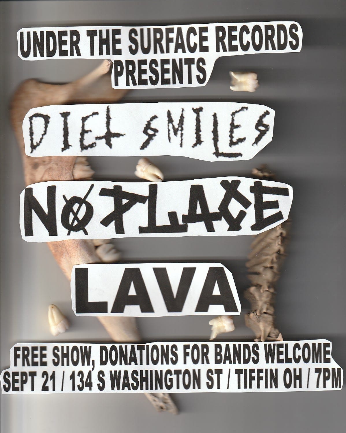 Lava, No Place, and Diet Smiles @ Under The Surface Records