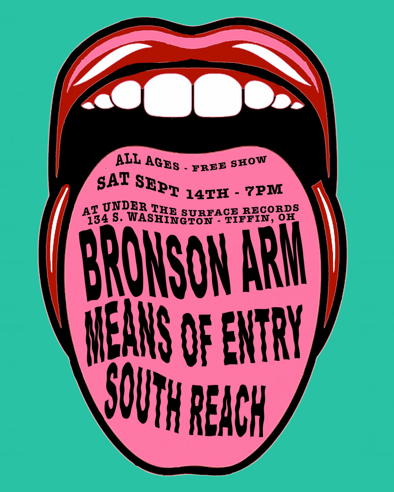 Bronson Arm - Means of Entry - South Reach @ Under The Surface Records