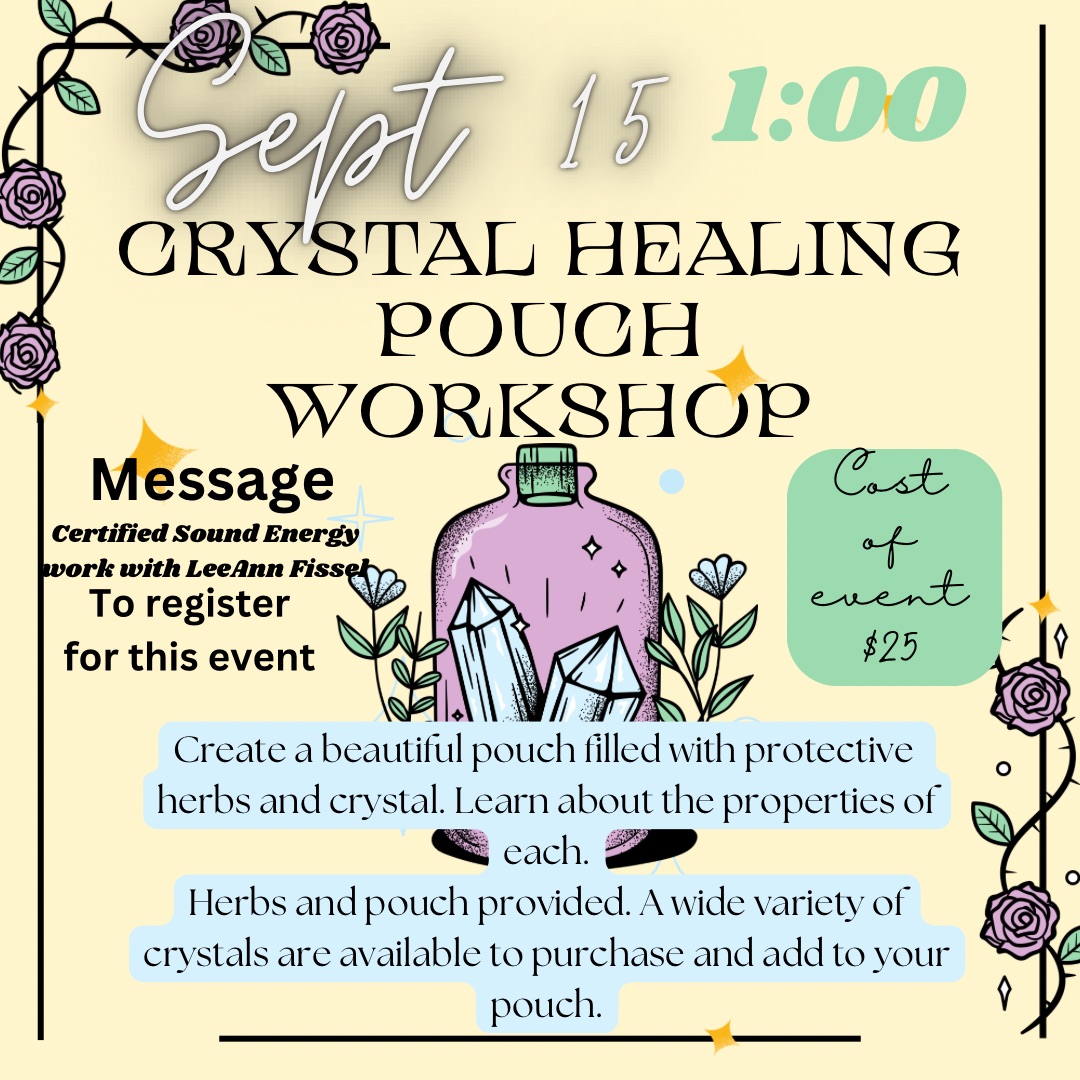 Crystal Healing Pouch Workshop @ SOUL