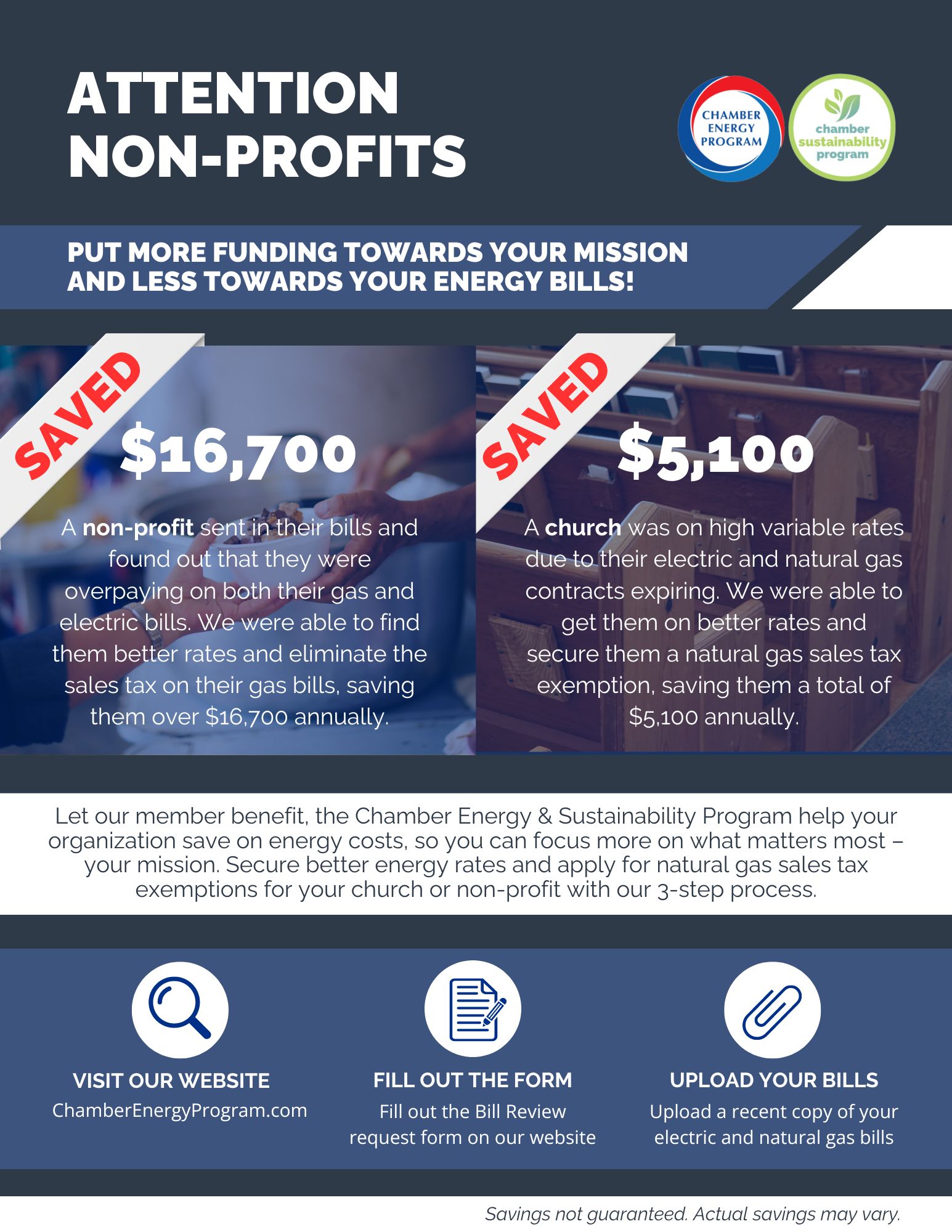 Chamber Energy Programs Helps Non-Profits