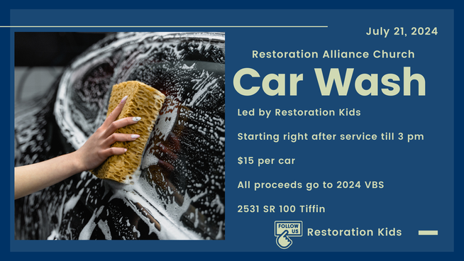 Restoration Alliance Church Car Wash