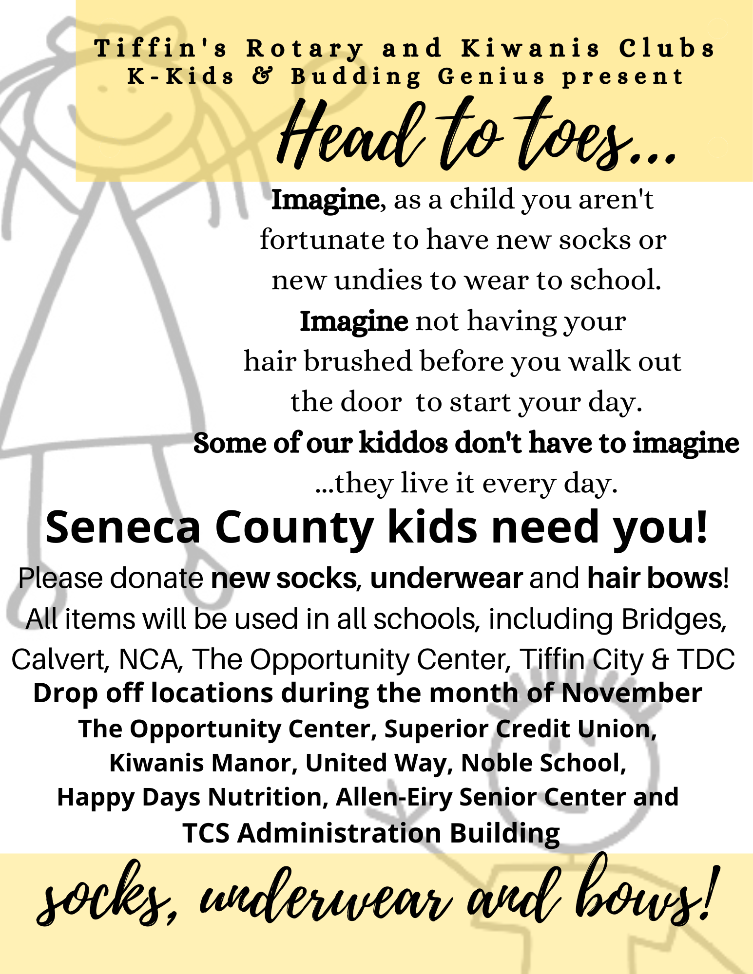 Head to Toes Donation Drive