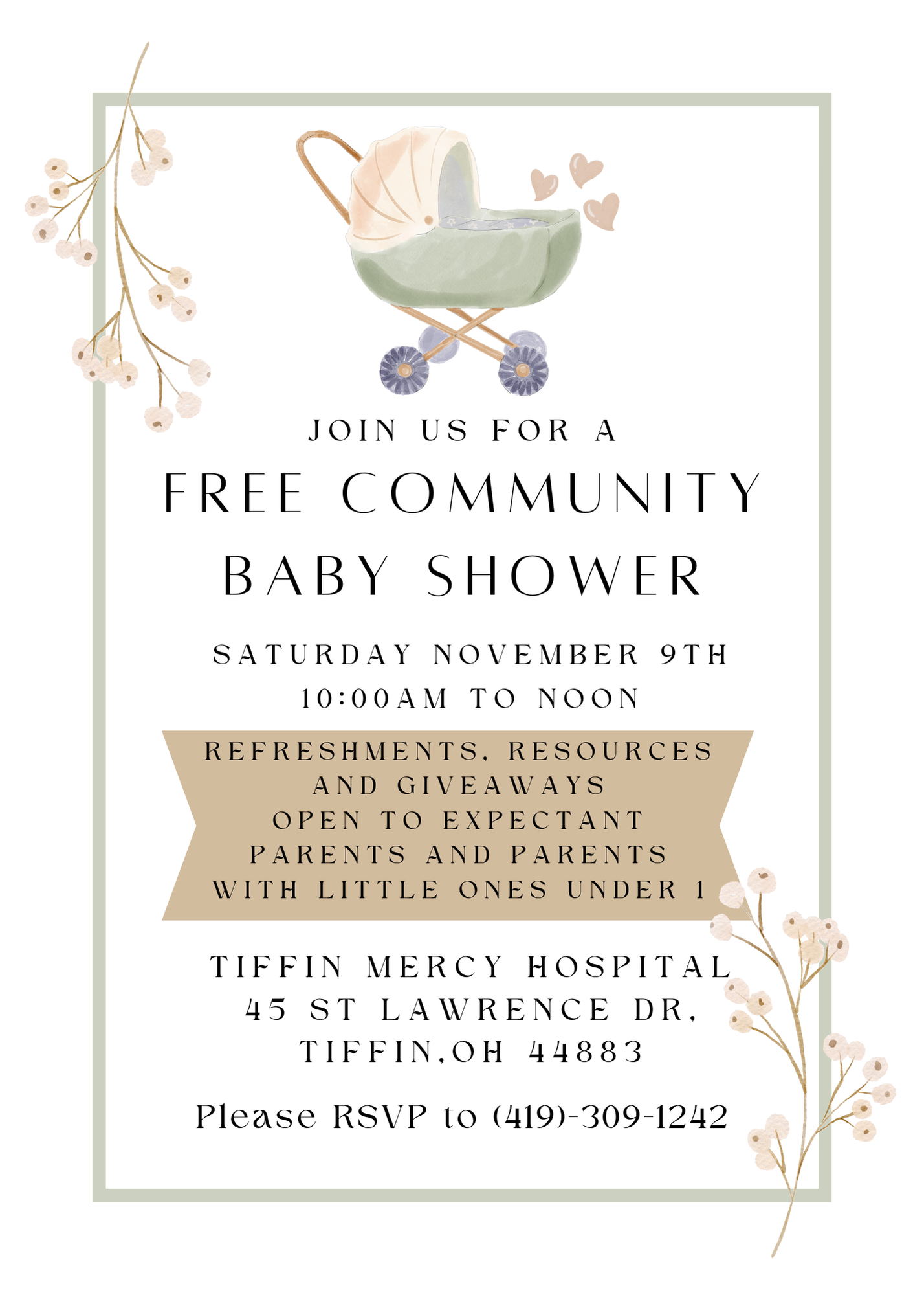 Free Community Baby Shower